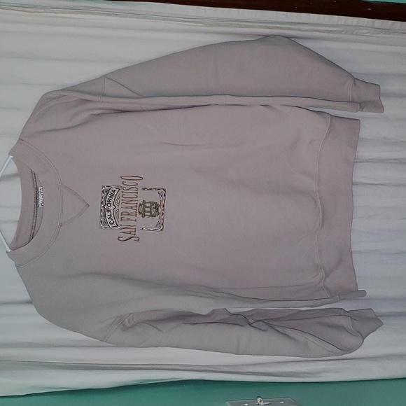 Vintage 80s California San Francisco Trolley Embroidered Sweatshirt - Picture 2 of 7